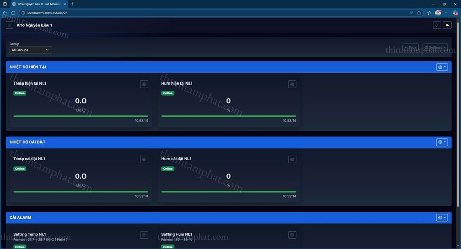 phần mềm quản lý nhiệt độ độ ẩm